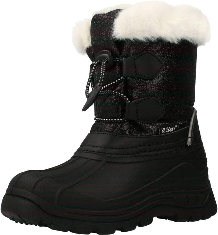 Kickers Jungen Sealsnow Schneestiefel, Noir Brillant