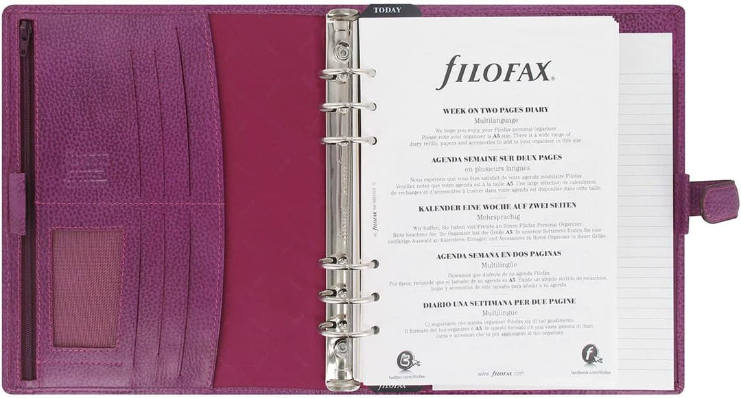 Filofax 25371 Finsbury Organiser, himbeere himbeere Single, himbeere Single