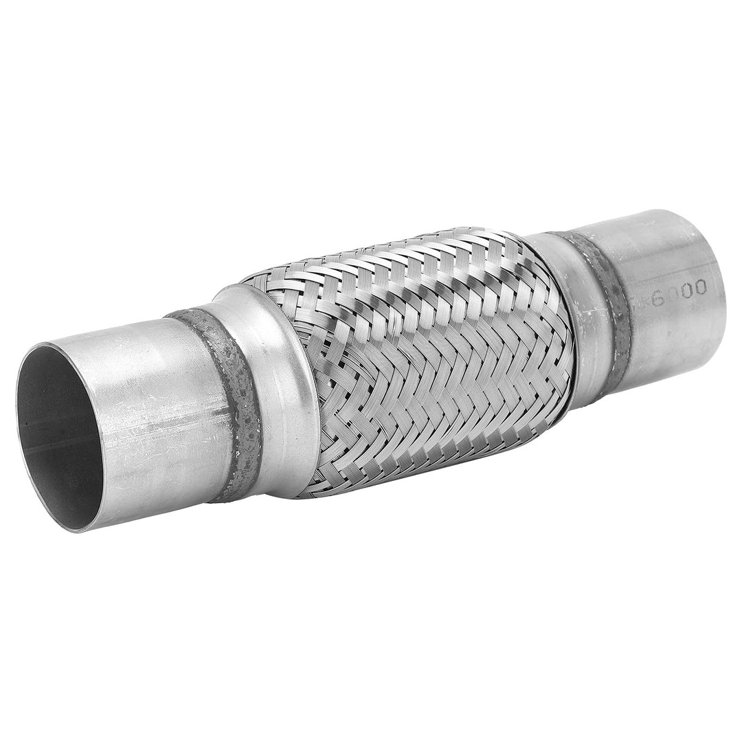 Edelstahl-Auspuff-Flexrohr, 57x250 Mm Doppelt Geflochtener Faltenbalg Silber Passend für Off-Road-Fa