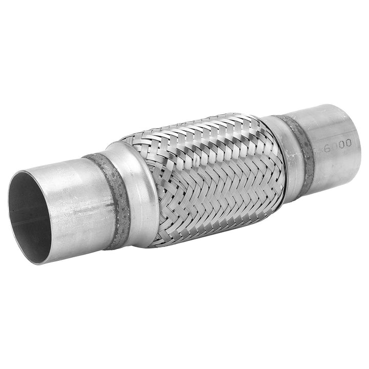 Edelstahl-Auspuff-Flexrohr, 57x250 Mm Doppelt Geflochtener Faltenbalg Silber Passend für Off-Road-Fa