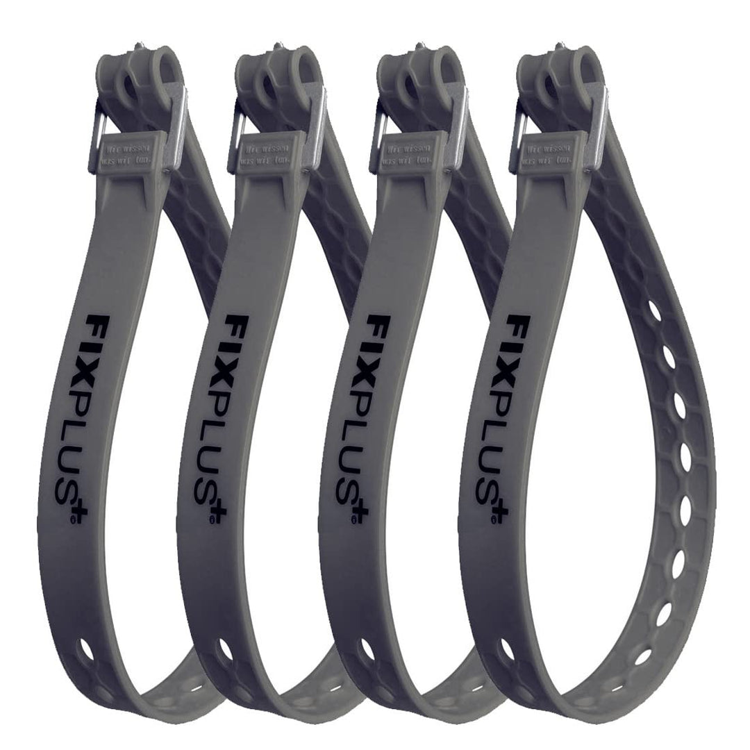 Fixplus Strap 4er-Pack - Zurrgurt Zum Sichern, Befestigen, Bündeln und Festzurren, aus Spezialkunsts