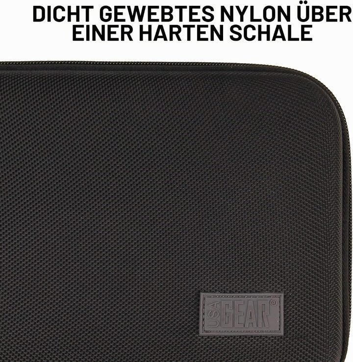 USA Gear Hartschalen-Dartkoffer - Darthalter für 8 Pfeile und Zubehör, Spitzen, Schäfte und Flüge -