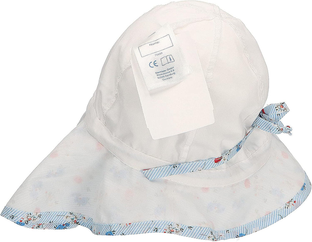 Sterntaler Mädchen Sonnenhut Blumenkranz Hut 53 Weiss, 53 Weiss