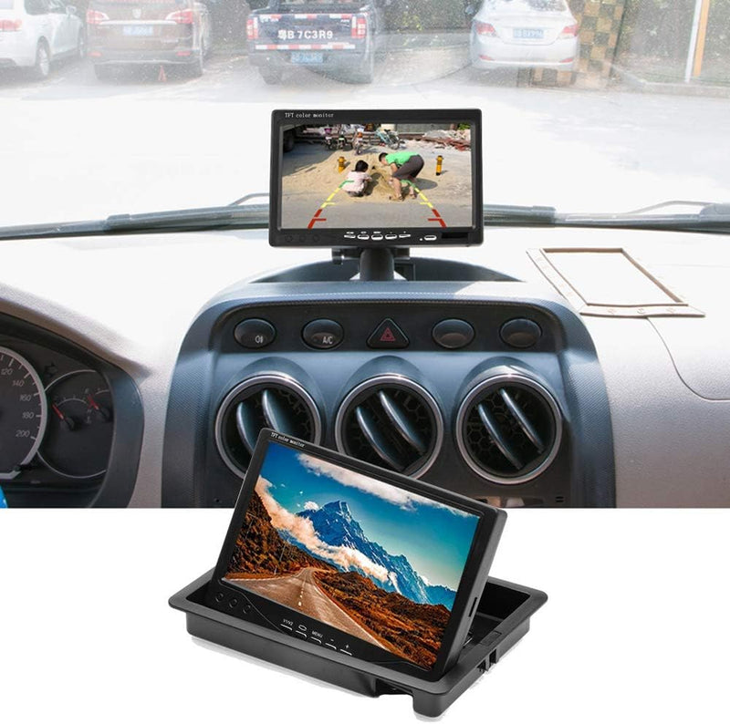 Rückfahrkamera-Set mit 7"-LCD-Monitor & 120° Weitwinkel- Rückfahrkamera, IP67 wasserdicht, 18IR Nach