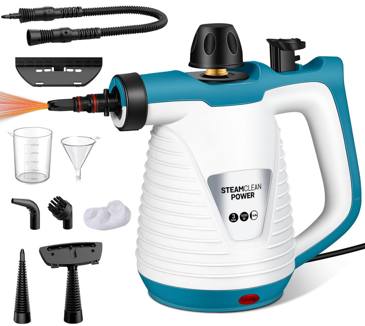 KingSom Dampfreiniger, Dampfreiniger Handgerät mit 9 Zubehörteilen, Steam Cleaner Handheld, Hand Dam