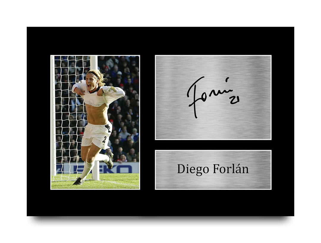 HWC Trading A4 Diego Forlan – gedrucktes Autogramm für Fussballfans und Fans
