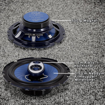 Pyle Lautsprecher (16,51 cm (6,5 Zoll), 360 Watt, 3-Wege) Lautsprechersystem, Lautsprechersystem