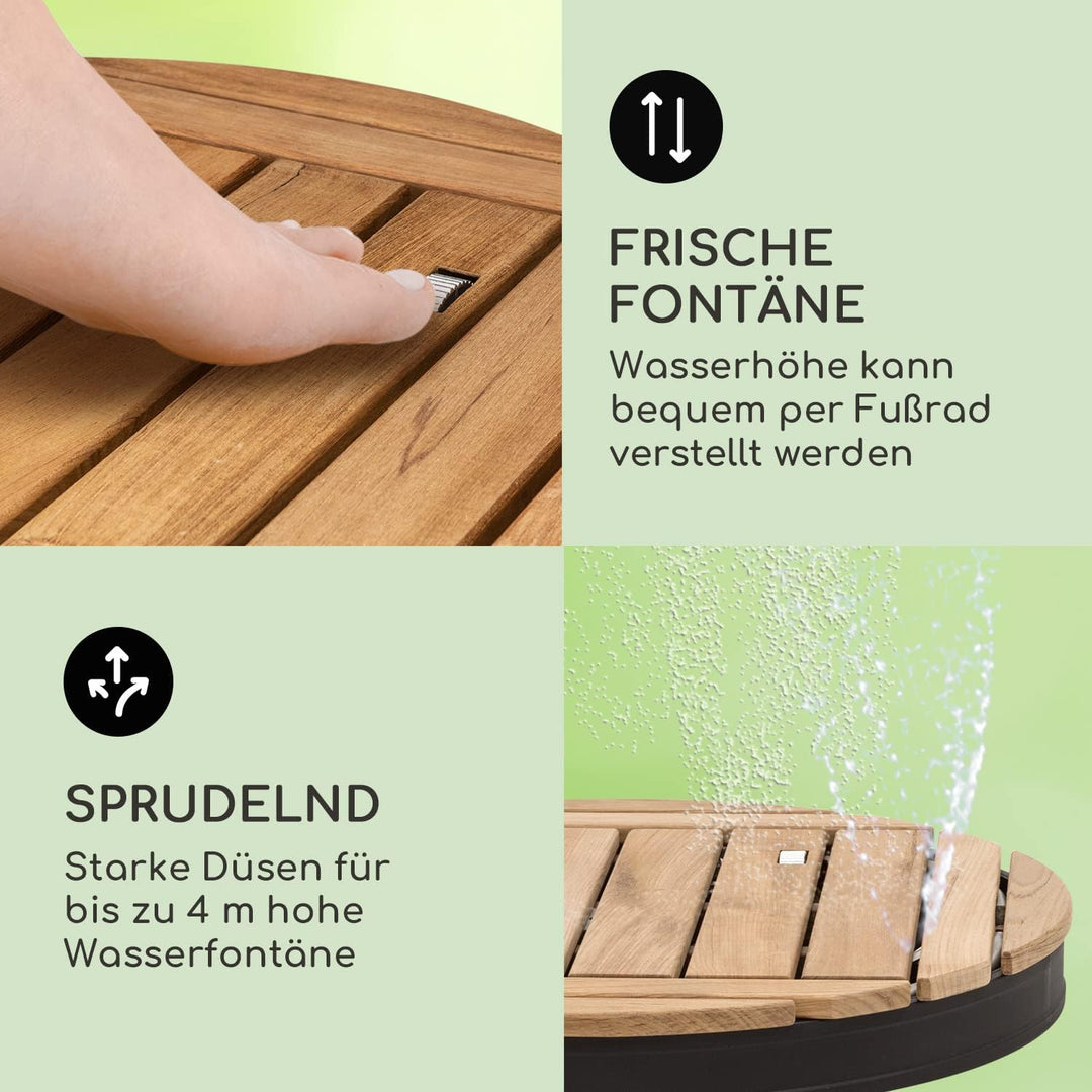 blumfeldt Mobile Gartendusche, Aussendusche für den Garten, Bodendusche mit 4m Wasserstrahlhöhe, Bod