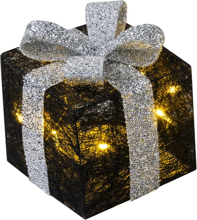 Bambelaa! 3er Led Deko Geschenke Leucht Boxen Timer Weihnachts Dekoration Weihnachtsdeko Beleuchtet