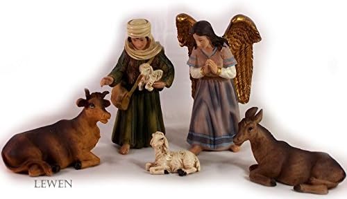 Orientalische Krippenfiguren, Set, Polyresin, für Weihnachtskrippe 11-TLG.11 cm