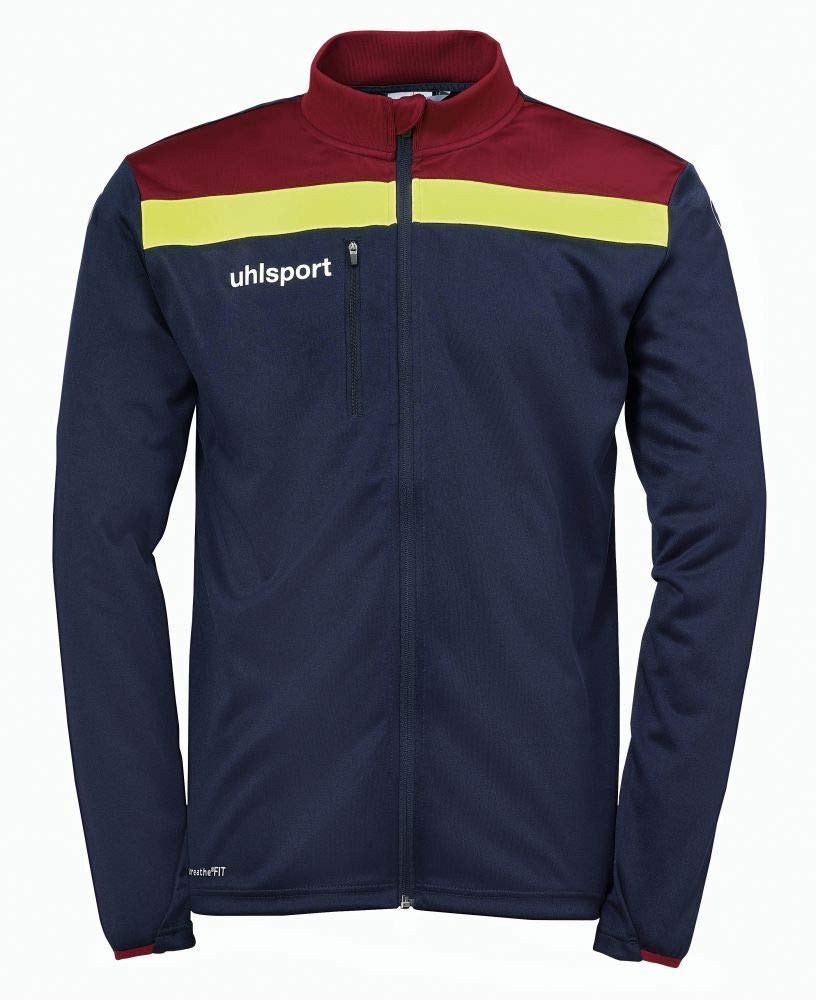 uhlsport Herren Offense 23 Jacke Herren Jacke L marine/Bordeaux/fluo gelb, L marine/Bordeaux/fluo ge