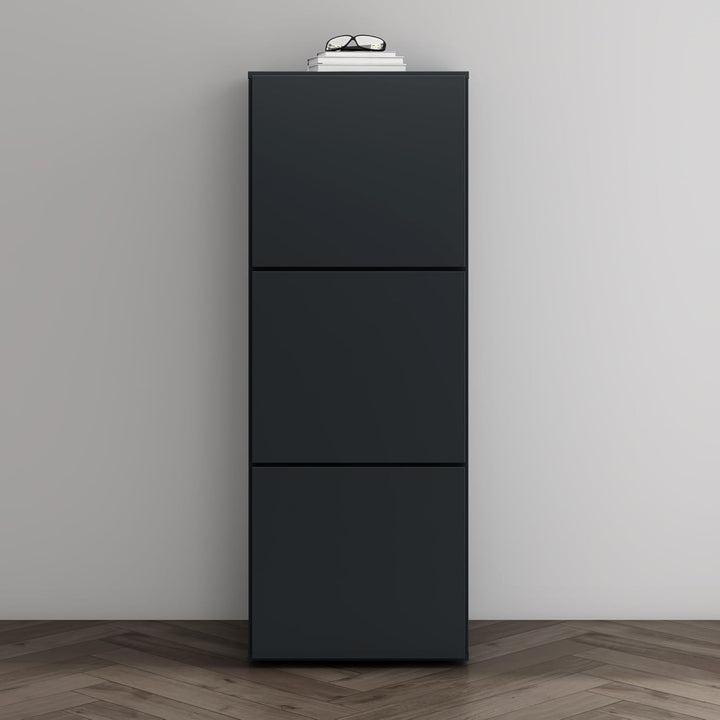 Mai & Mai Schuhschrank aus Holz, Schuhkommode mit 3 Schränken BTH: 45x36x120 cm Schuhregal Möbel in