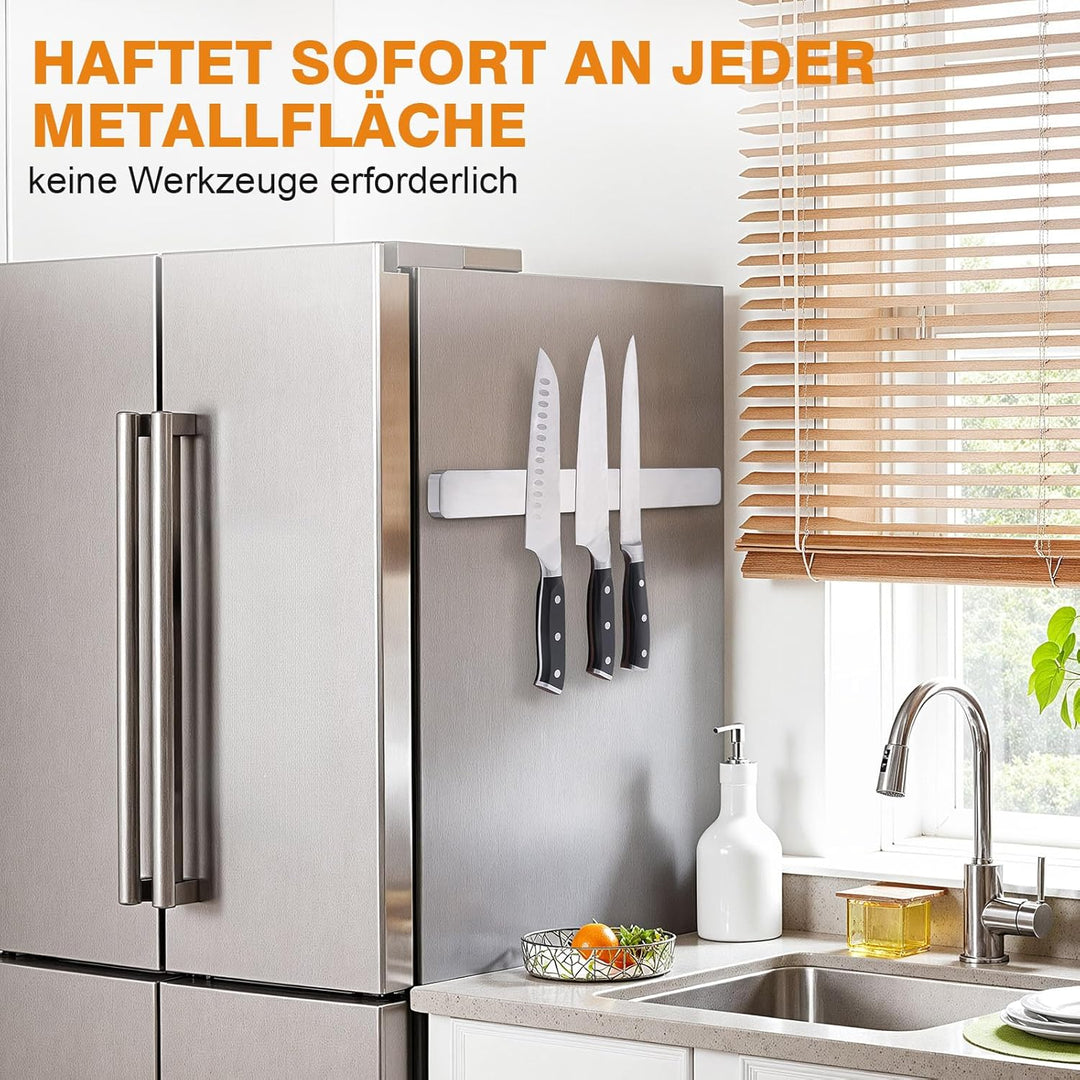 ENOKING 39.6cm Magnetleiste Messer, Edelstahl Messerhalter Magnetisch, Messerleiste Magnetisch mit E