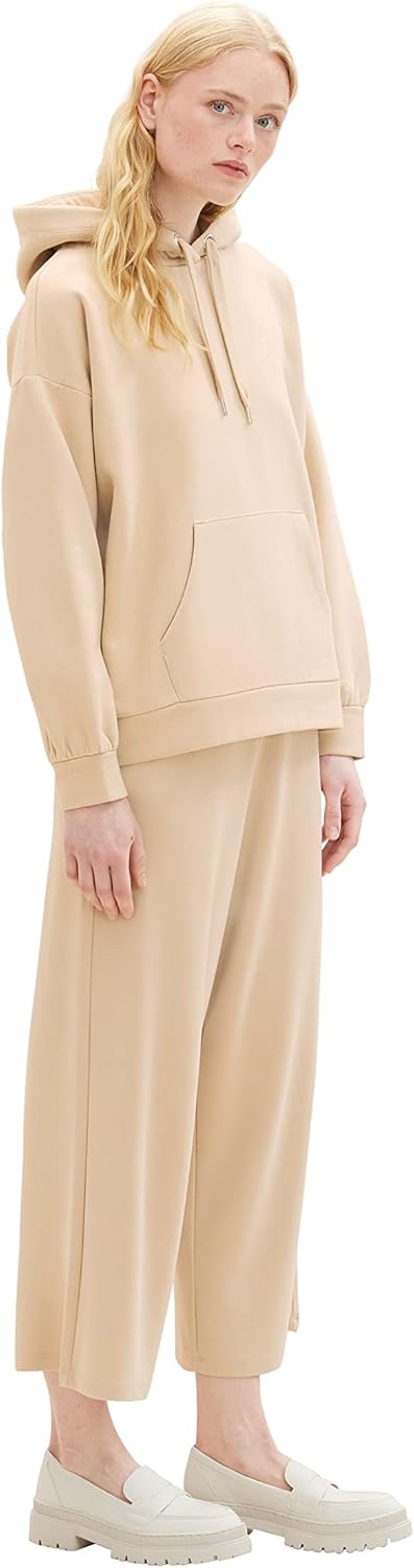TOM TAILOR Denim Damen Denim Basic Hoodie XL 31700-dusty Sand Beige, XL 31700-dusty Sand Beige