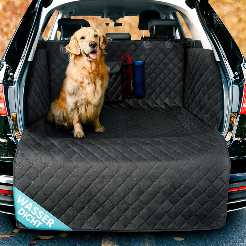 HELDENWERK Kofferraumschutz Hund gesteppt mit Seiten- und Ladekantenschutz I Hundedecke Auto Kofferr