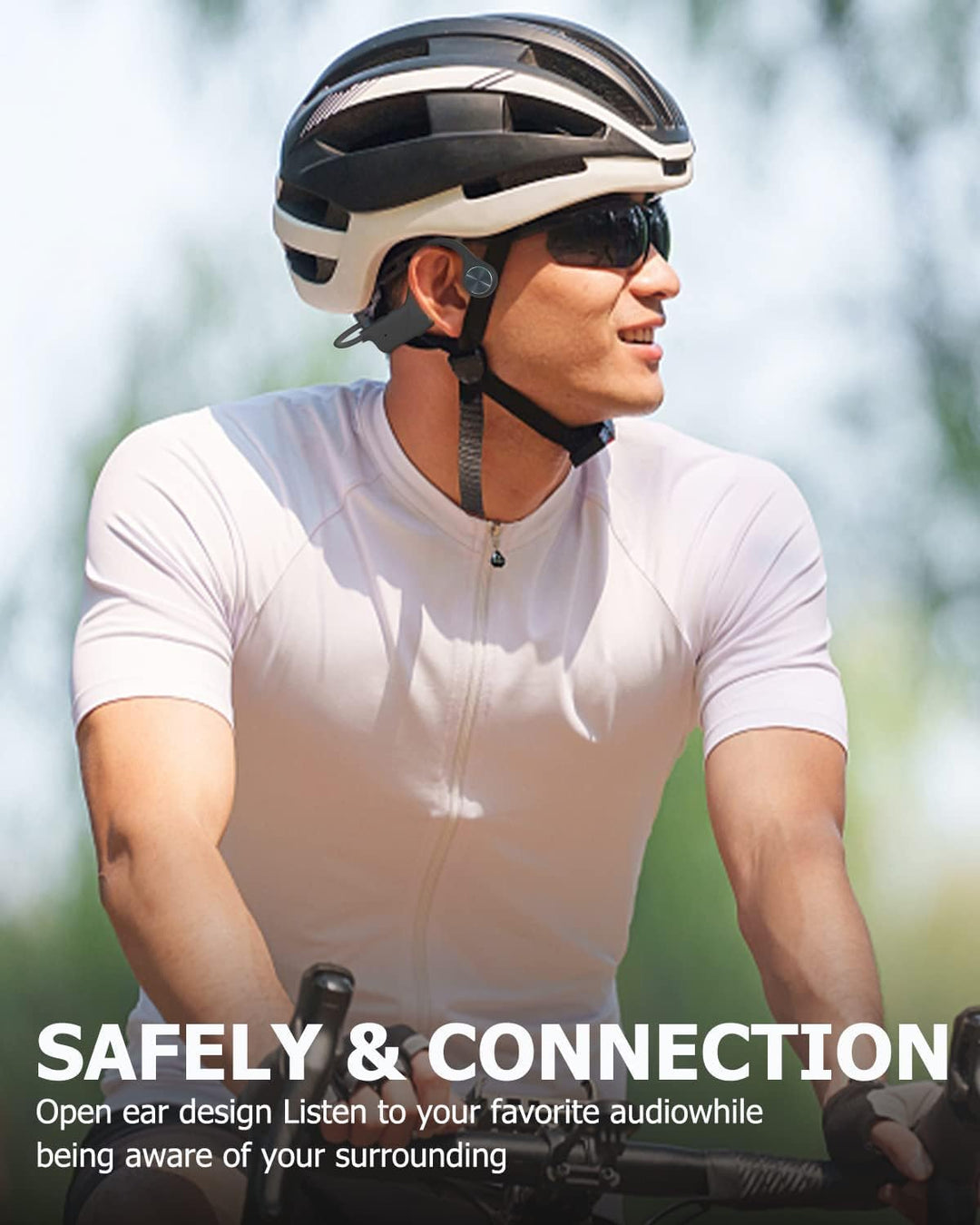 SANOTO Knochenschall Kopfhörer Bluetooth 5.3,Open Ear Kopfhörer Kabellos Bone Conduction Kopfhorer I