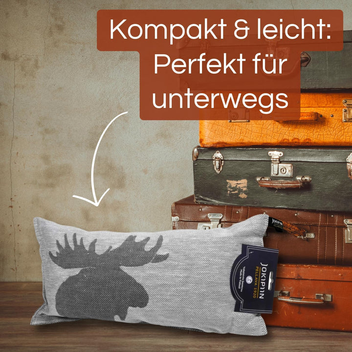 Jokipiin Premium Saunakissen 40 cm x 22 cm - 100% Made in Finland - ReisekissenLeinen Baumwo
