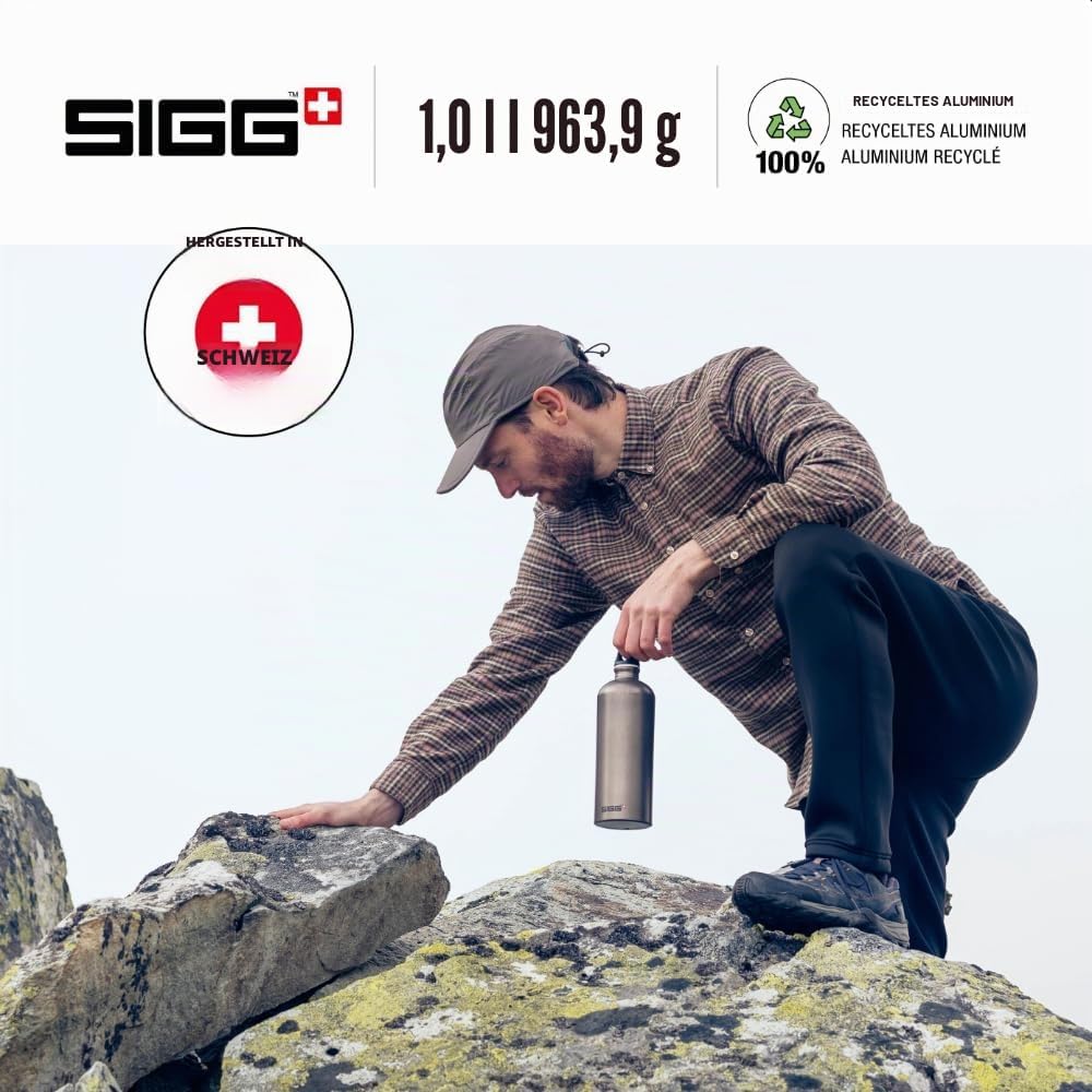 Sigg - Alu Trinkflasche - Traveller - Made in Switzerland - Climatpartner Zertifiziert - Kohlensäure