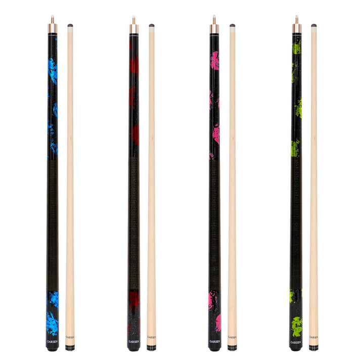GARSEN Billard-Queue-Stick, 147,3 cm, 510,3 g, 538,6 g, 567 g, 595,3 g, Billard-Hausbar, 4 Stück Set