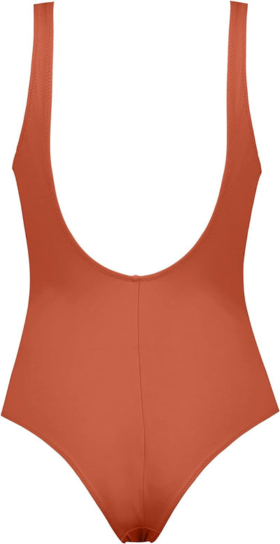 PUMA Damen Swimsuit L Chili Powder, L Chili Powder