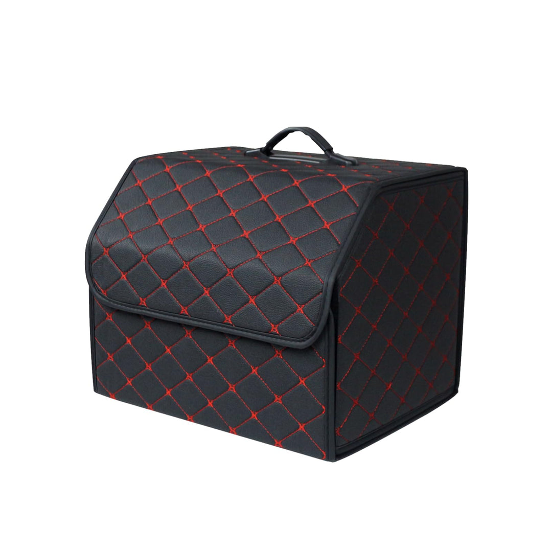 Ergocar Kofferraum Organizer Luxus-PU-Leder Aufbewahrungstasche Organizer Wasserdicht Faltbar Koffer