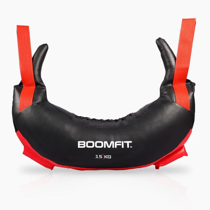 BOOMFIT Bulgarian Bag Sandsack Hufeisenform 4 Griffe Crossfit 5-20 kg | Für Spins, Halos, Around the