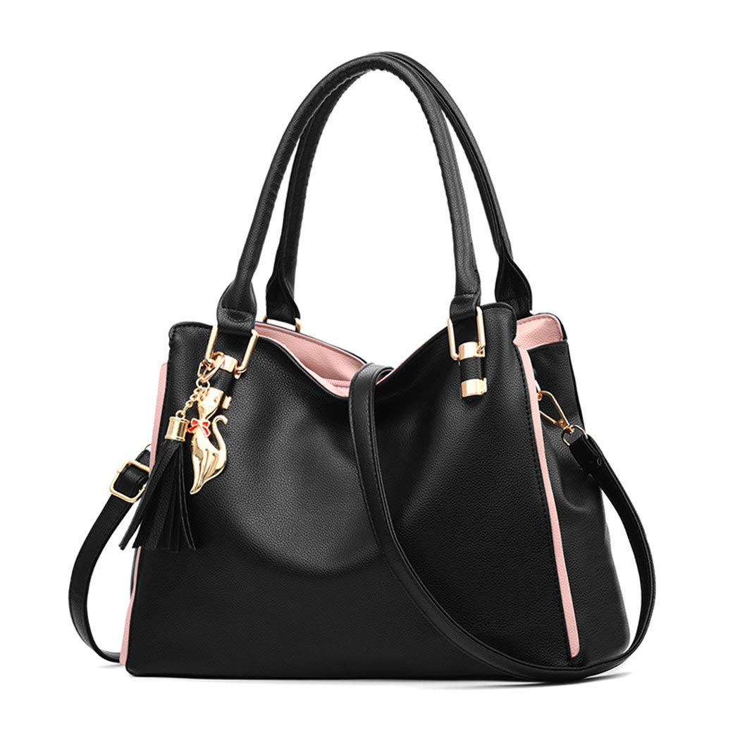BUKESIYI Damen Tasche Umhängetasche Handtasche Frauen Klein Schultertasche Weekender Lack PU Leder C