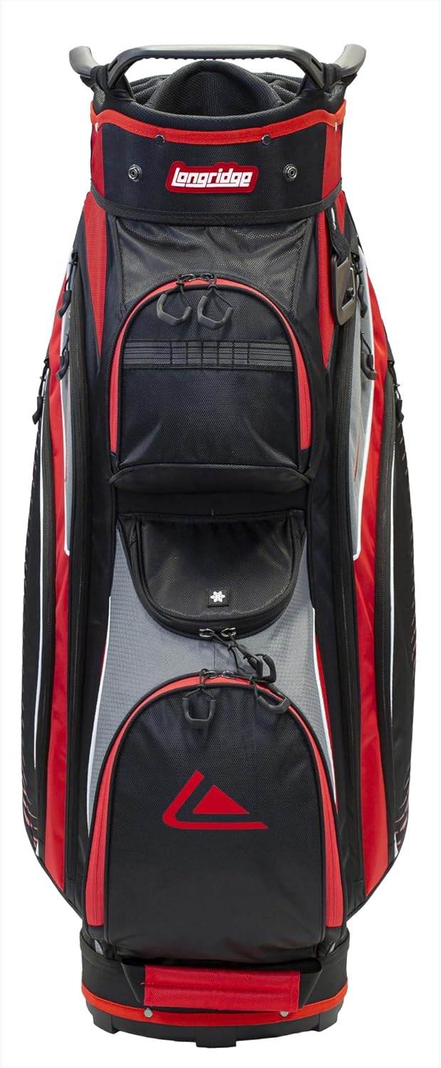 LONGRIDGE Unisex-Adult Deluxe Lite Einkaufstasche EINKAUFSWAGEN Einheitsgrösse SCHWARZ/CHARM/ROT, Ei