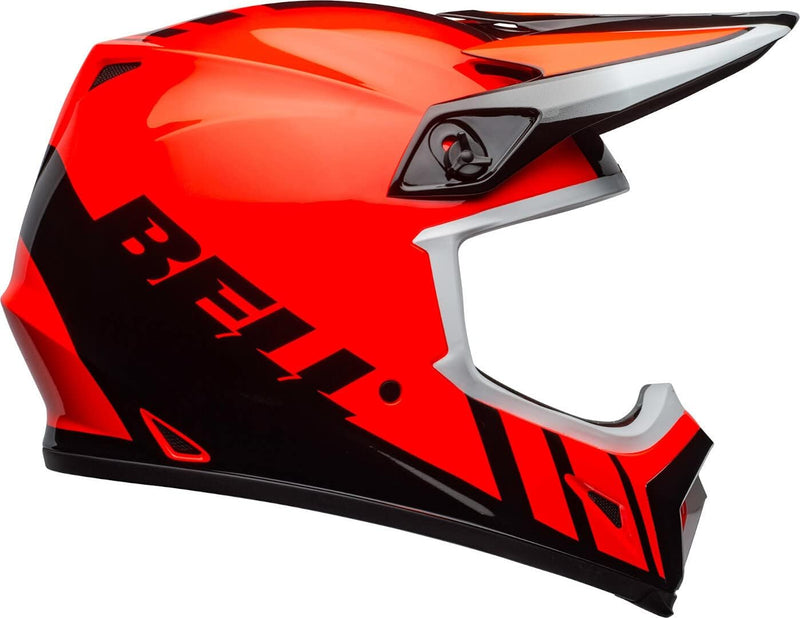 Bell Motocross-Helm MX-9 Mips Dash - White/Blue Orange/Black S, Orange/Black S