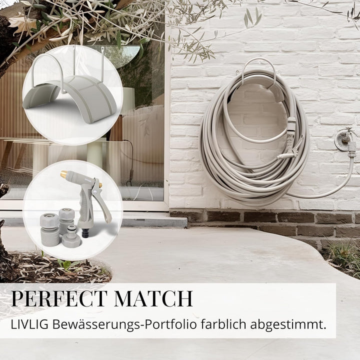 Livlig53 Gartenschlauch 1/2 Zoll, 20m: Wasserschlauch Made in Germany, Recycling-Material, formstabi