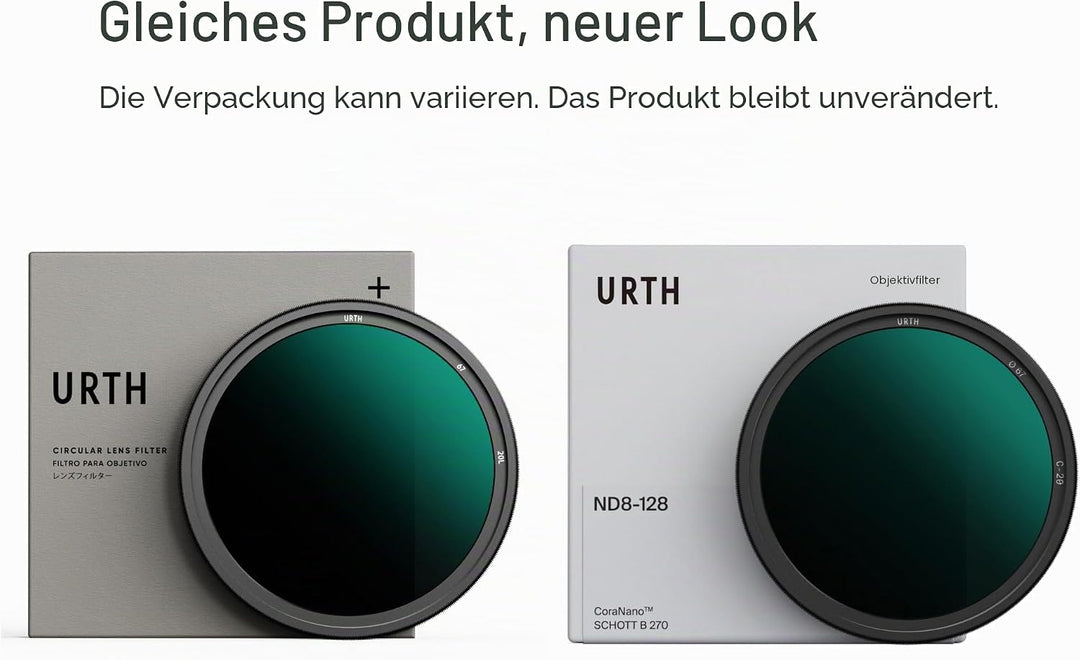 Urth 67 mm Variabler Graufilter ND8-128 (3-7 Stop) ND Filter (Plus+) 67mm, 67mm