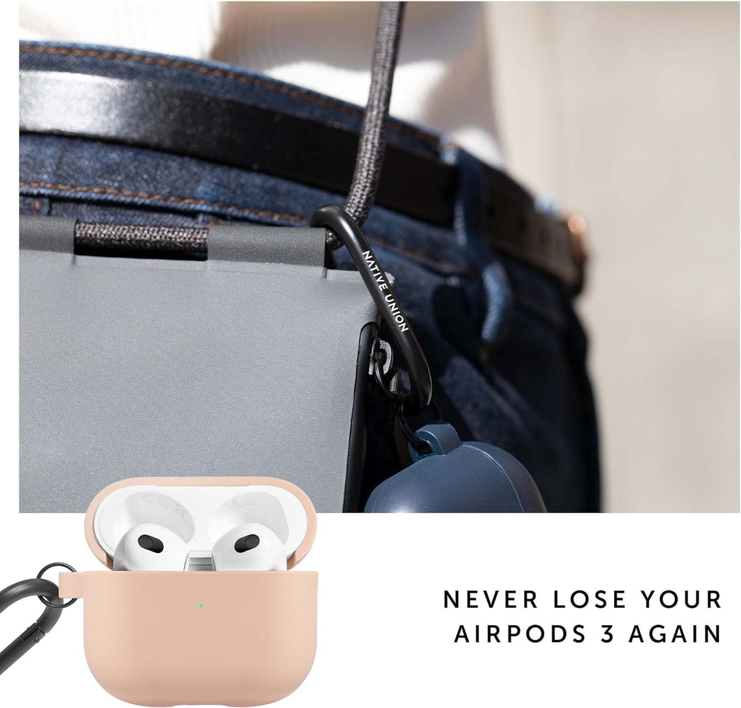 Native Union Roam Hülle für AirPods (Gen 3) – Glatte, minimalistische Hülle mit Clip – Kompatibel mi