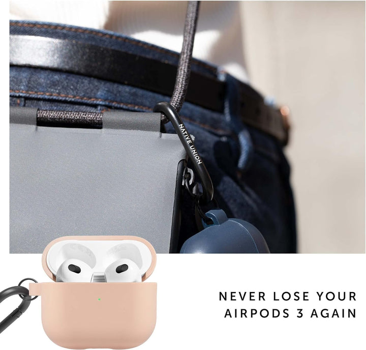 Native Union Roam Hülle für AirPods (Gen 3) – Glatte, minimalistische Hülle mit Clip – Kompatibel mi