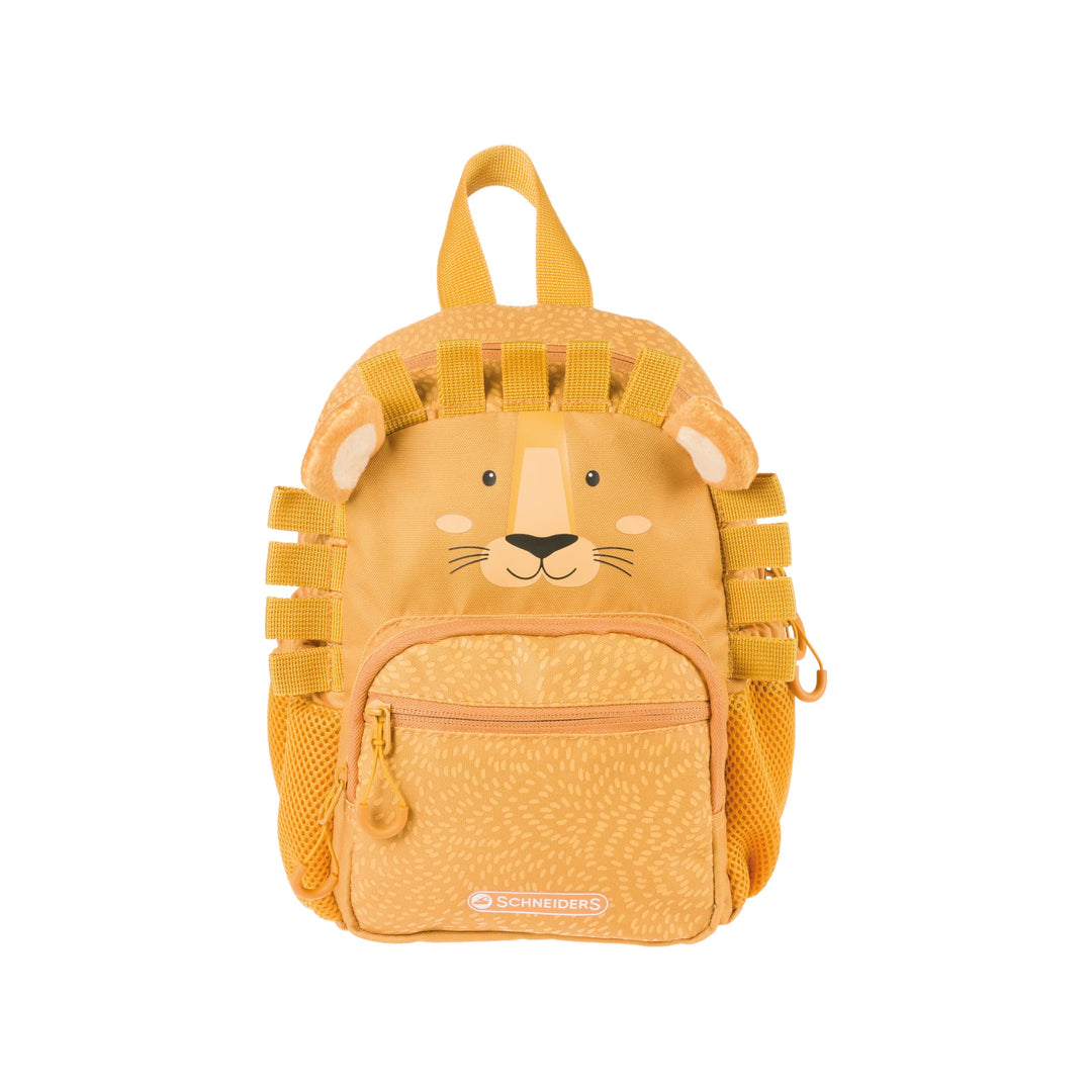 Schneiders 49456-021 - Kinderrucksack Mini Lion, ca. 18,5 x 27 x 11 cm, Rucksack für Kinder mit 6 Li