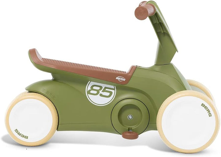 Berg GO² 2in1 Rutschauto Retro Grün | Rutscher und Laufrad, Kinderrutscher, Kinderauto mit Ausklappb