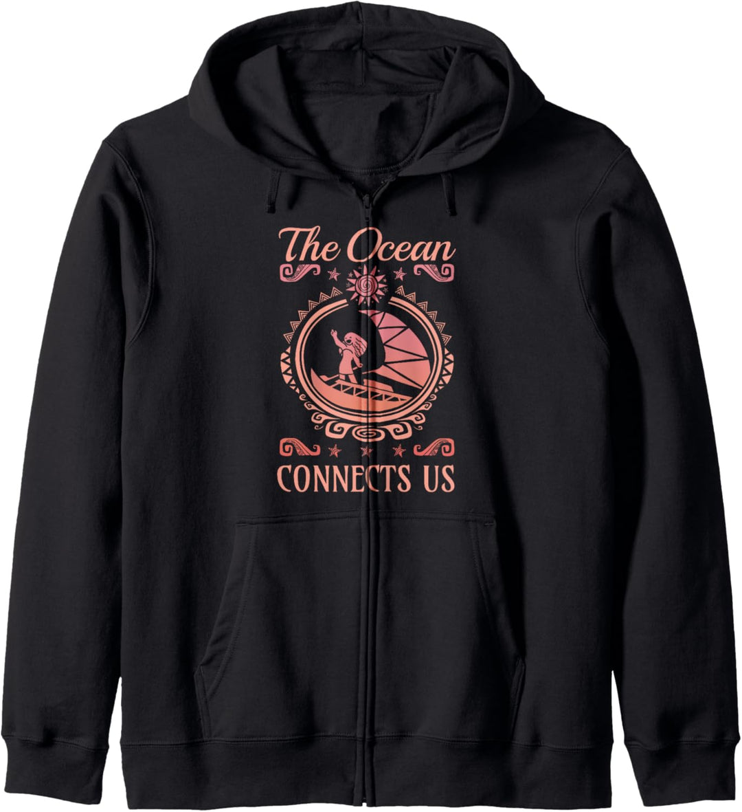 Disney Moana The Ocean Connects Us Coral Kapuzenjacke