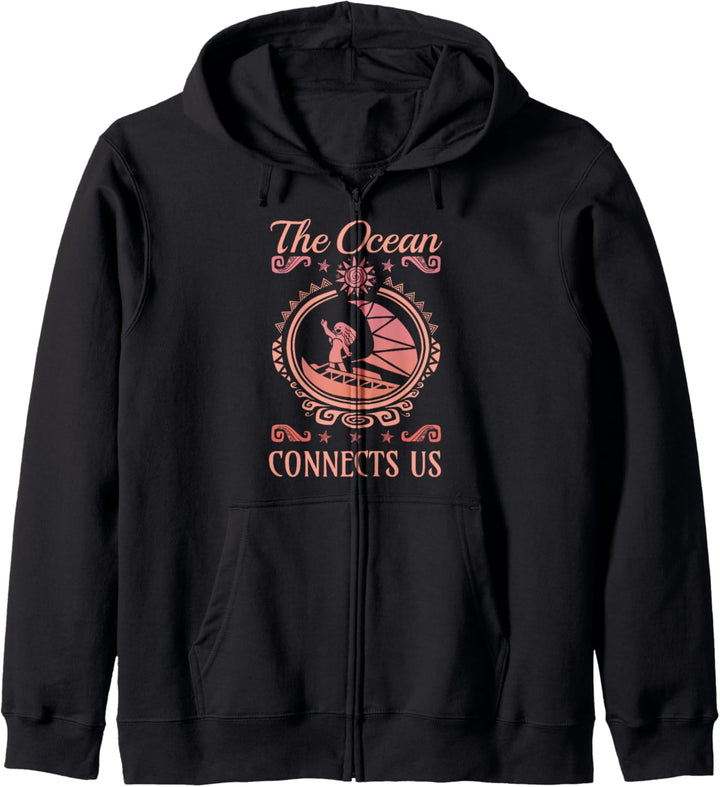 Disney Moana The Ocean Connects Us Coral Kapuzenjacke