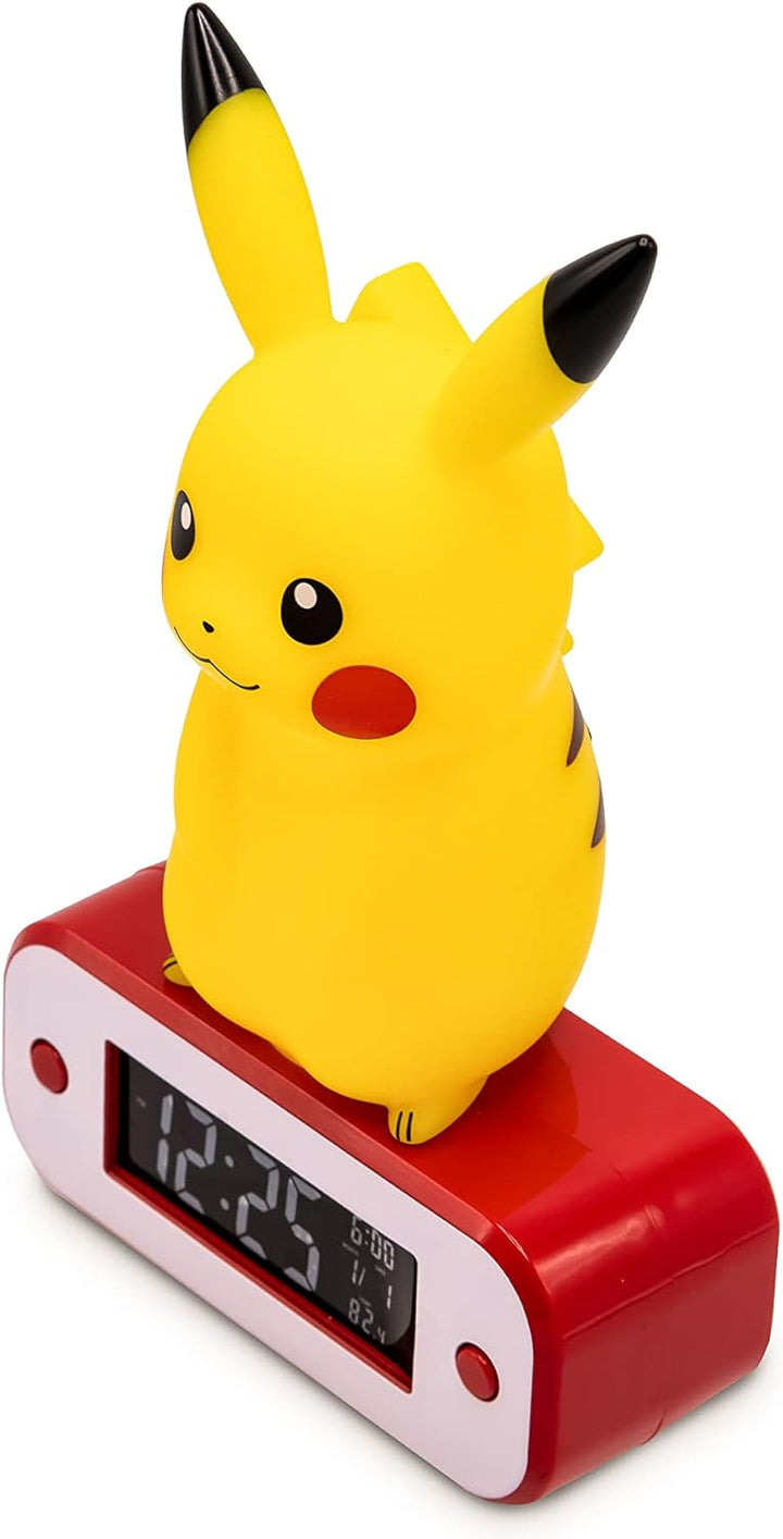 Teknofun - Pokémon Wecker - Pikachu - Beleuchteter Retro-Bildschirm -gelb- Digitales Display - Progr