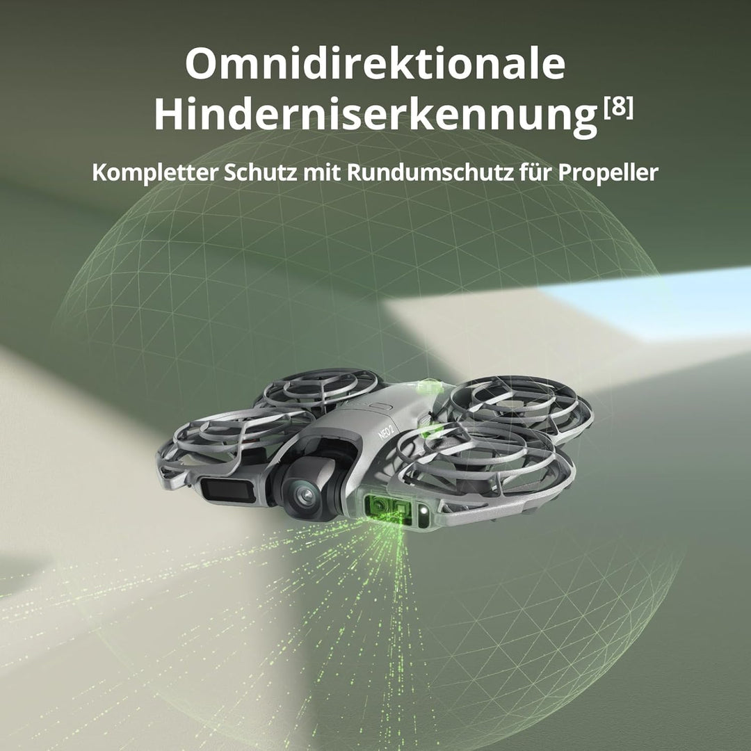 DJI Neo 2 (nur Drohne) mit Vielseitiges Zubehör, Start und Landung auf der Handfläche, Gestensteueru