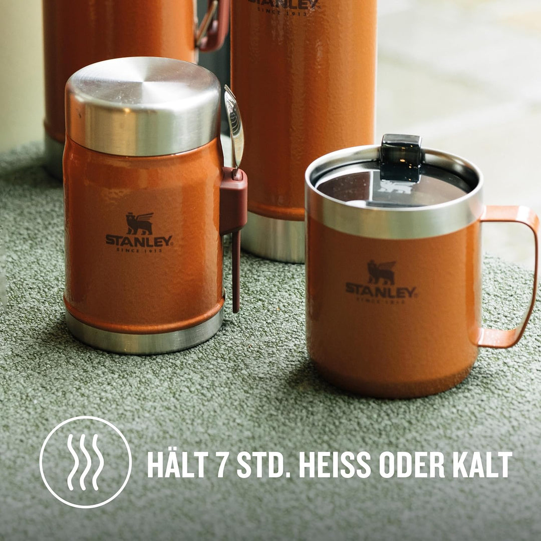 STANLEY 1913 Classic Legendary Thermobehälter Für Essen Mit Göffel 400 ml - Hält 7 Stunden Heiss Ode
