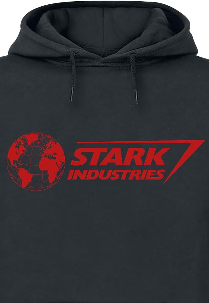 Iron Man Stark Industries Männer Kapuzenpullover schwarz L