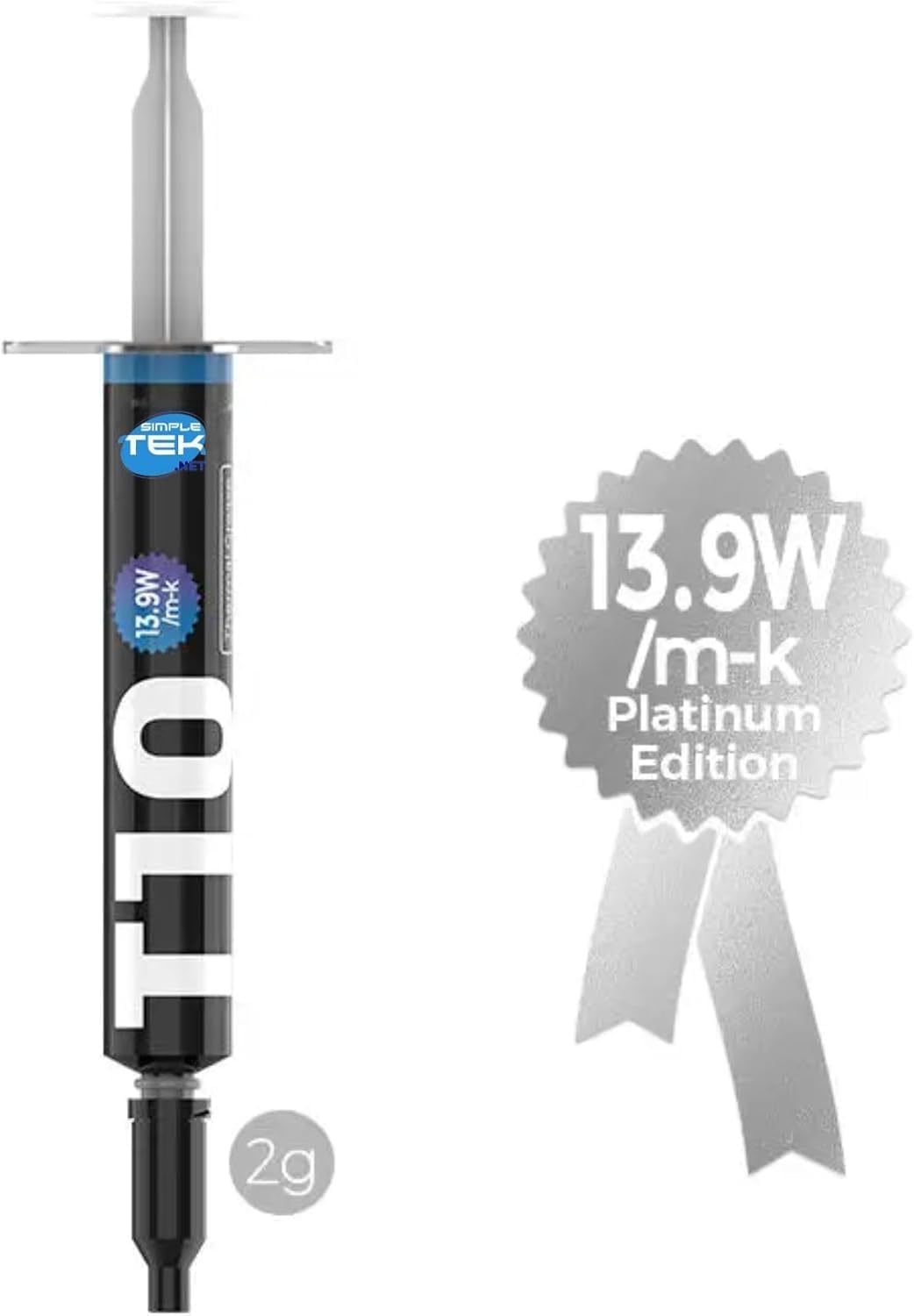 SIMPLETEK - Wärmeleitpaste Spritze – Hochleistungs-Thermalpaste für CPU/Prozessor (13,9 W/m·k) – 2 G