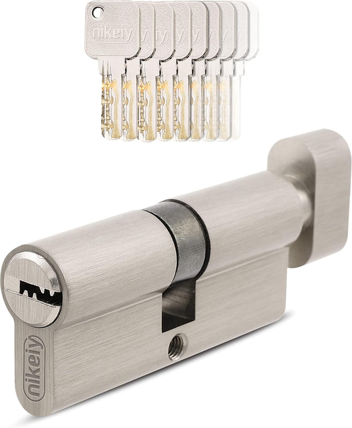 GERCAR Pro Gleichschliessend 1 Knaufzylinder 40/40 Set 1x Schliesszylinder mit Knauf inkl. 5 Schlüss