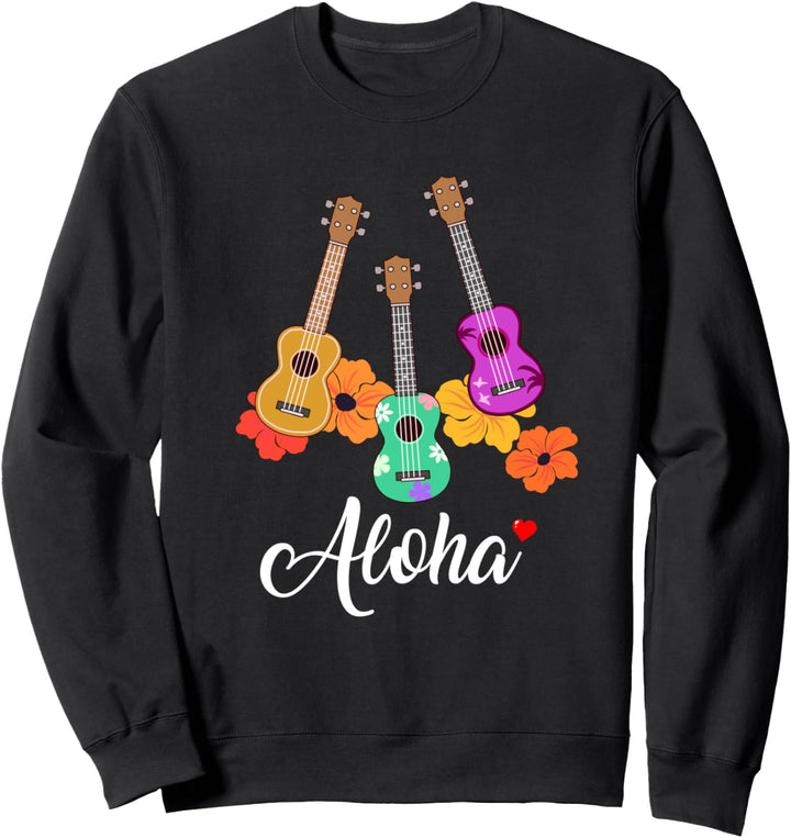 Ukulele Hawaii Hawaiianisches Geschenk Sweatshirt