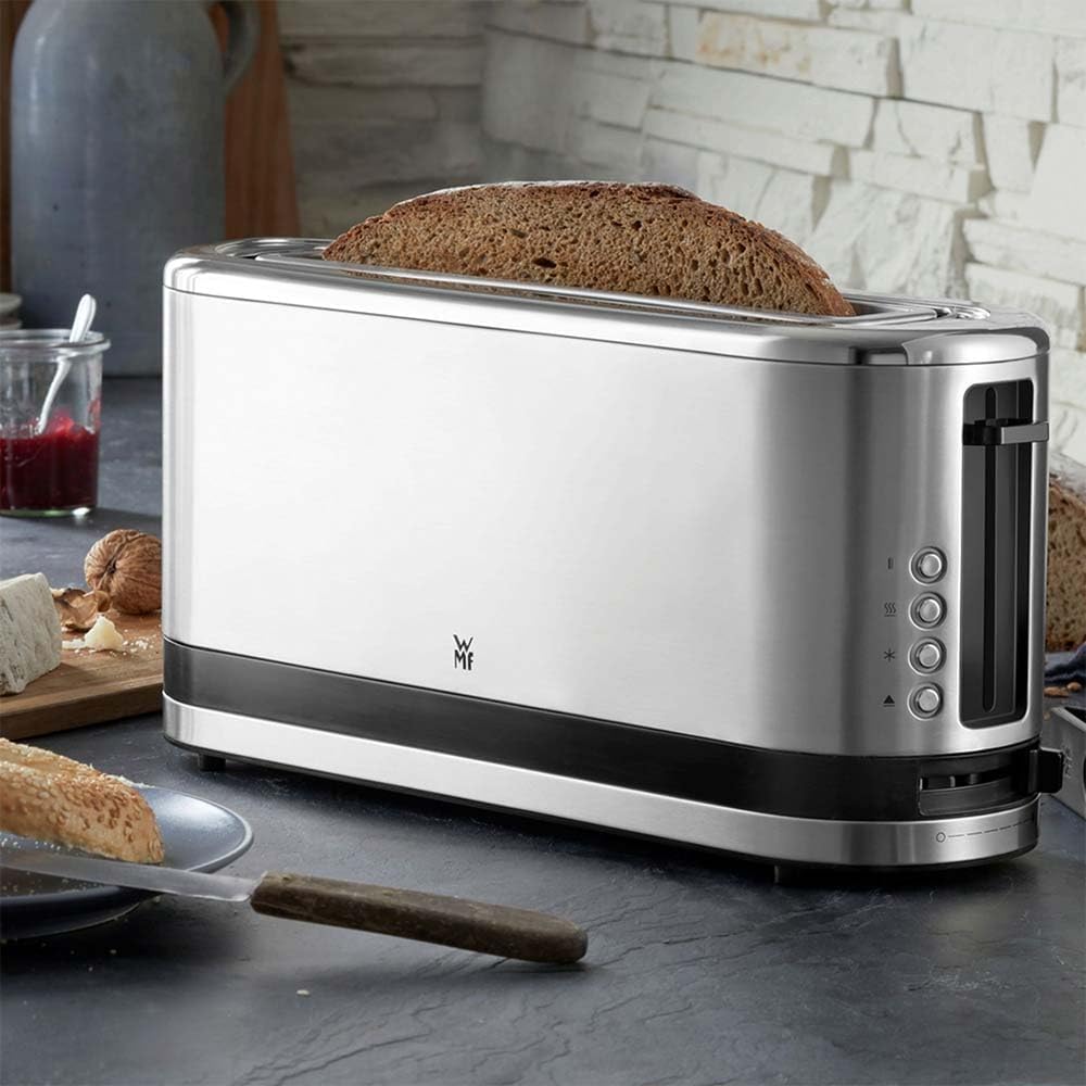 WMF Küchenminis Toaster Langschlitz mit Brötchenaufsatz, 2 Scheiben, XXL, Bagel-Funktion, 7 Bräunung