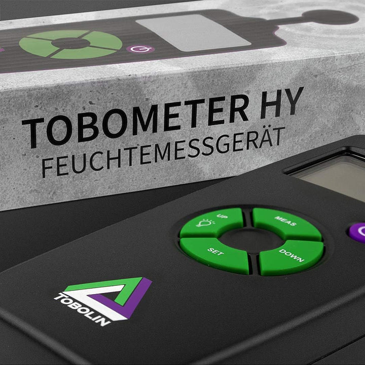 TOBOLIN Feuchtemessgerät TOBOMETER HY - Feuchtigkeitsmessgerät für Mauerwerk – Feuchtemesser für Mau