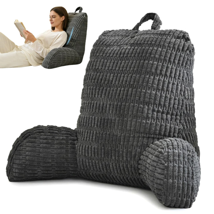Lesekissen für Bett Und Sofa, Rückenkissen Sofa für Erwachsene mit Armlehne, RückenstüTze Abnehmbar
