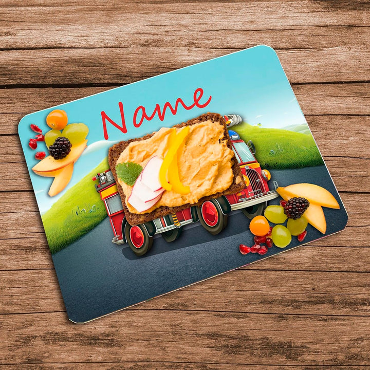 Vesperbrettchen mit Name/Frühstücksbrettchen Brotzeitbrettchen Schneidebrettchen mit Motiv und Perso