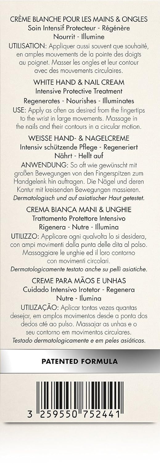 EISENBERG Pure White, Creme weiss für Mains und Nägel, 75 ml