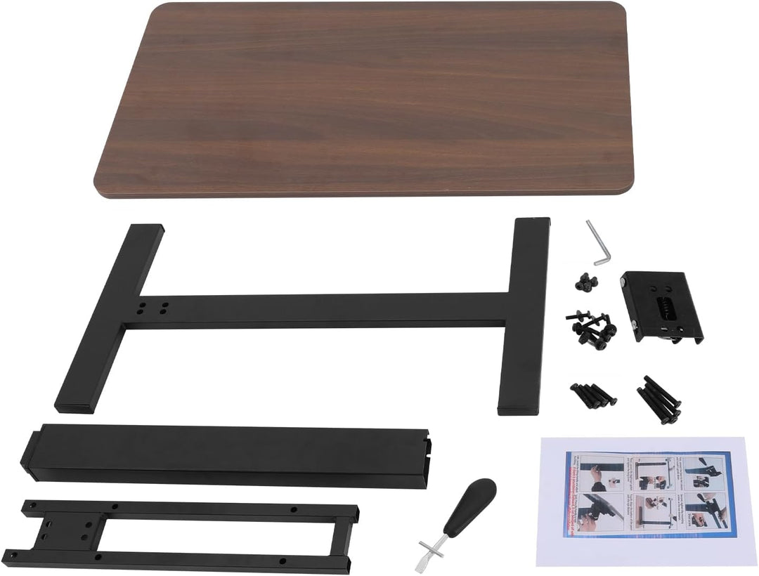 Beistelltisch Höhenverstellbar Betttisch Klappbar: 66-94 cm Pflegetisch mit Rollen Laptoptisch Deskt